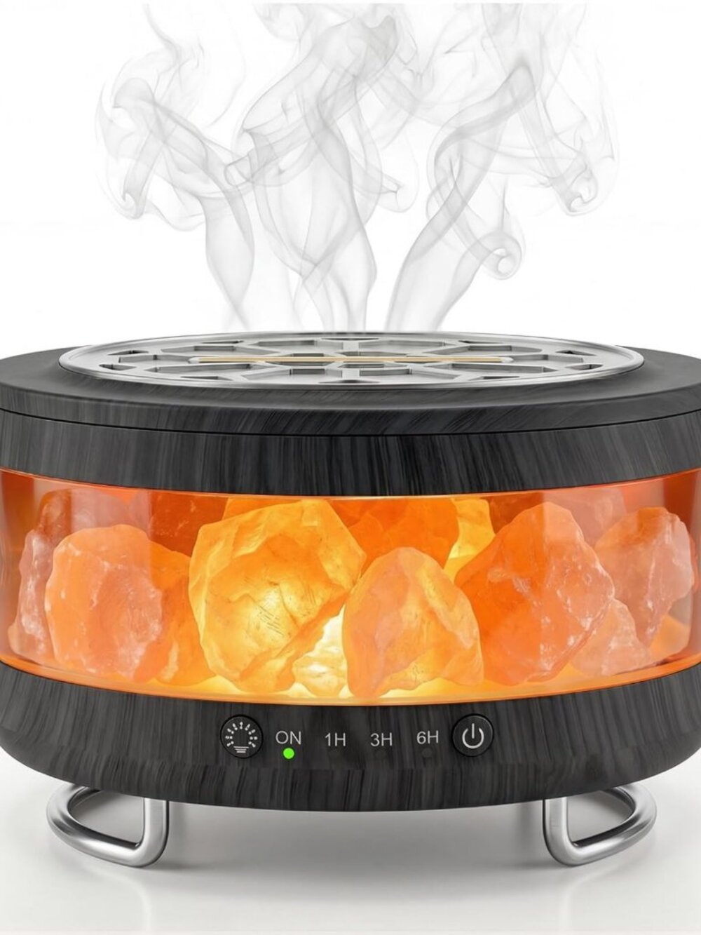 Essential Oil Diffuser & Himalayan Salt Lamp Combo - Aromatherapy Home Decor